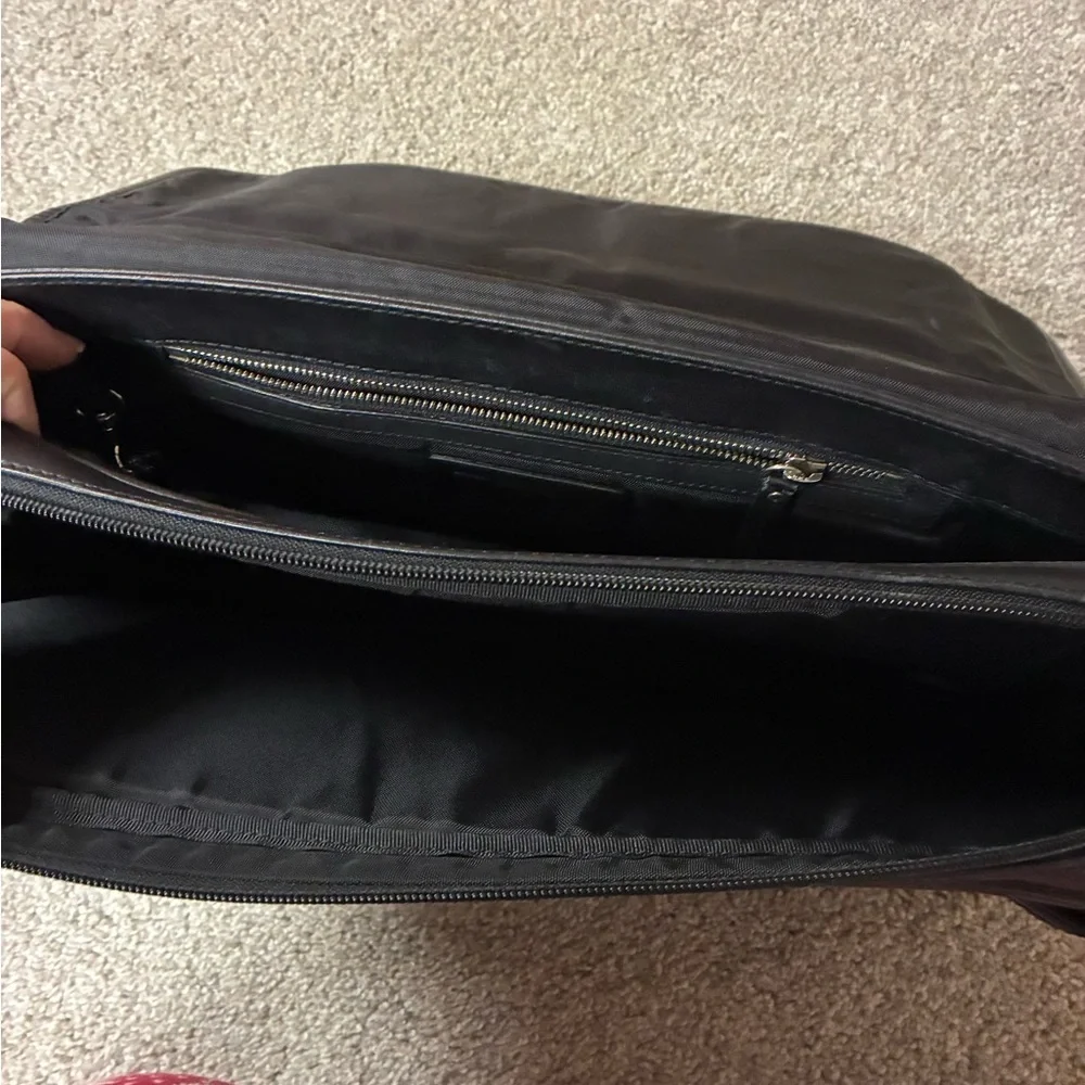 Coach Black Leather Messenger Bag